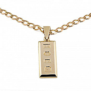 9ct gold 15.4g 20 inch Pendant with chain
